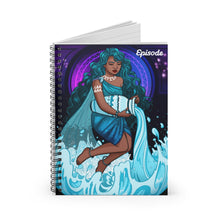 Load image into Gallery viewer, Aquarius Episode Spiral Notebook