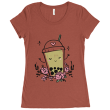 Load image into Gallery viewer, &lt;3 Boba Scoop Neck Tee